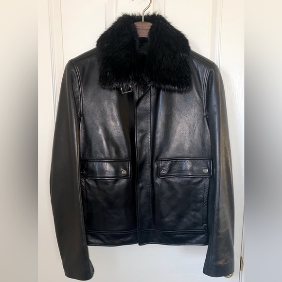 Salvatore Ferragamo Other - Men’s Salvatore Ferragamo Black Leather Jacket